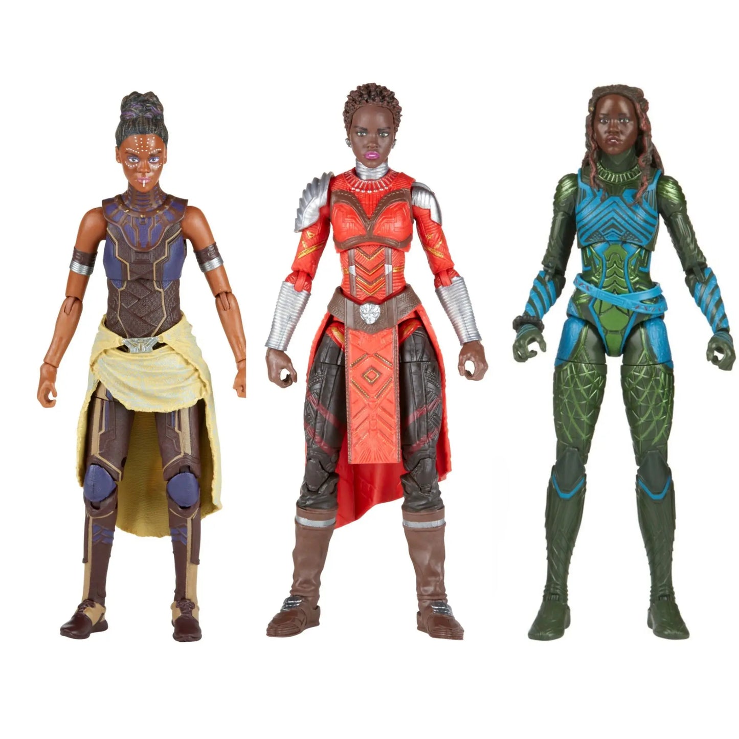Figurka Avengers Okoye – czerwono-srebrna zbroja Dora Milaje