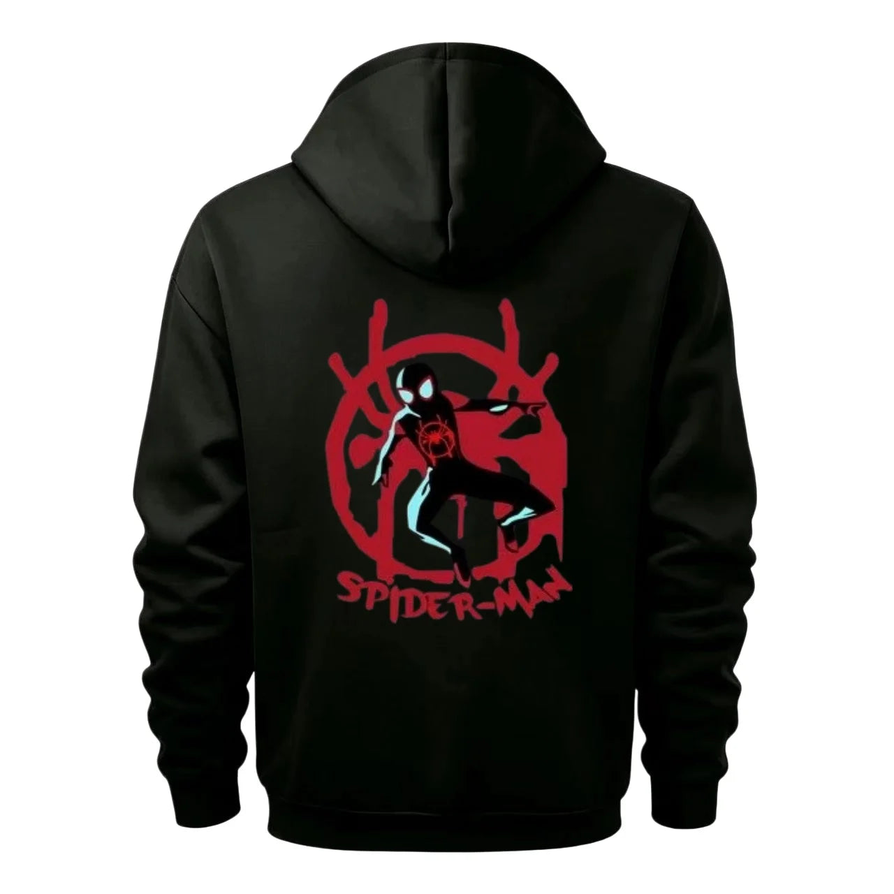 Rozpinana bluza z kapturem Marvel Avengers — neonowe logo, wiele kieszeni, męska