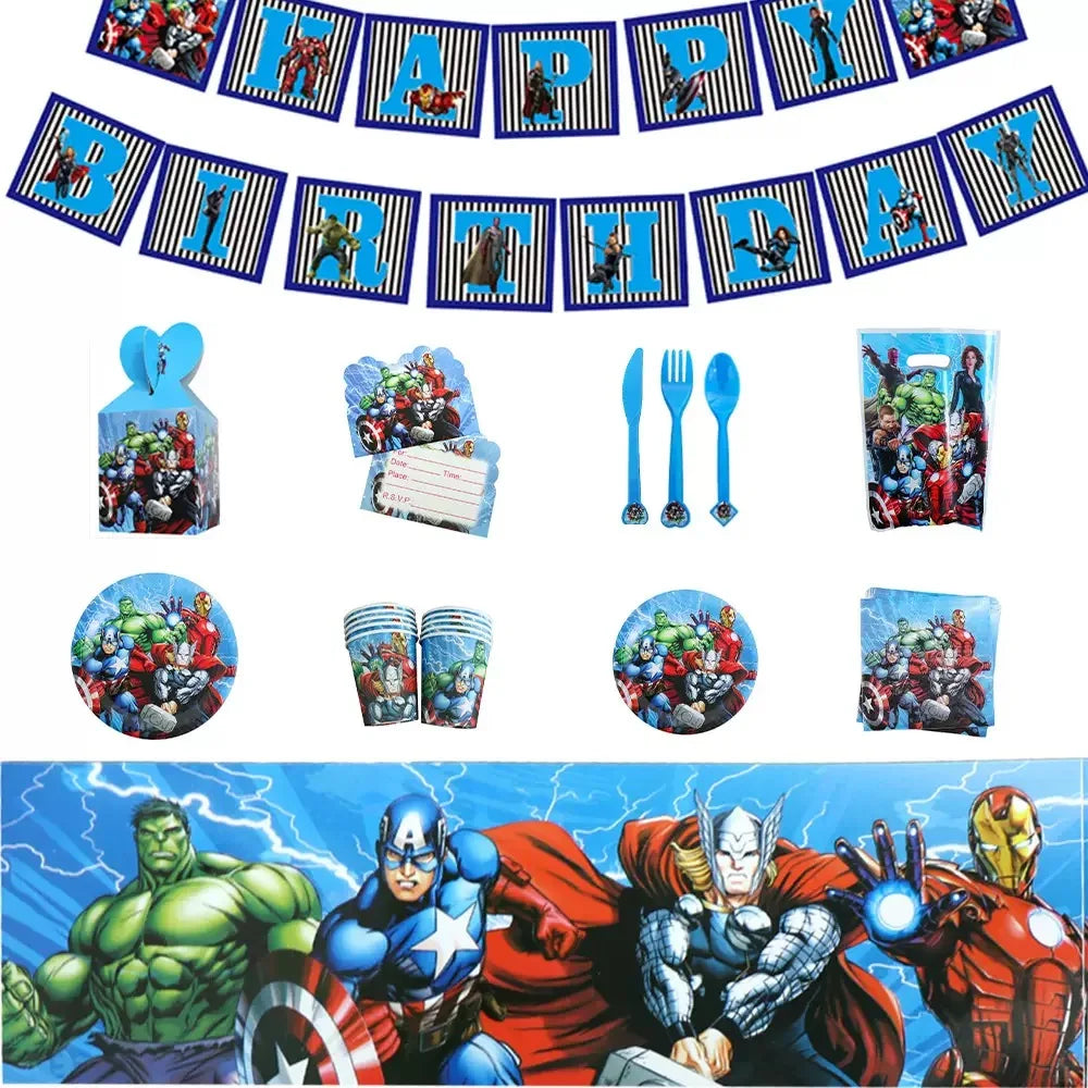 Dekoracje urodzinowe Avengers – toppery na tort x25
