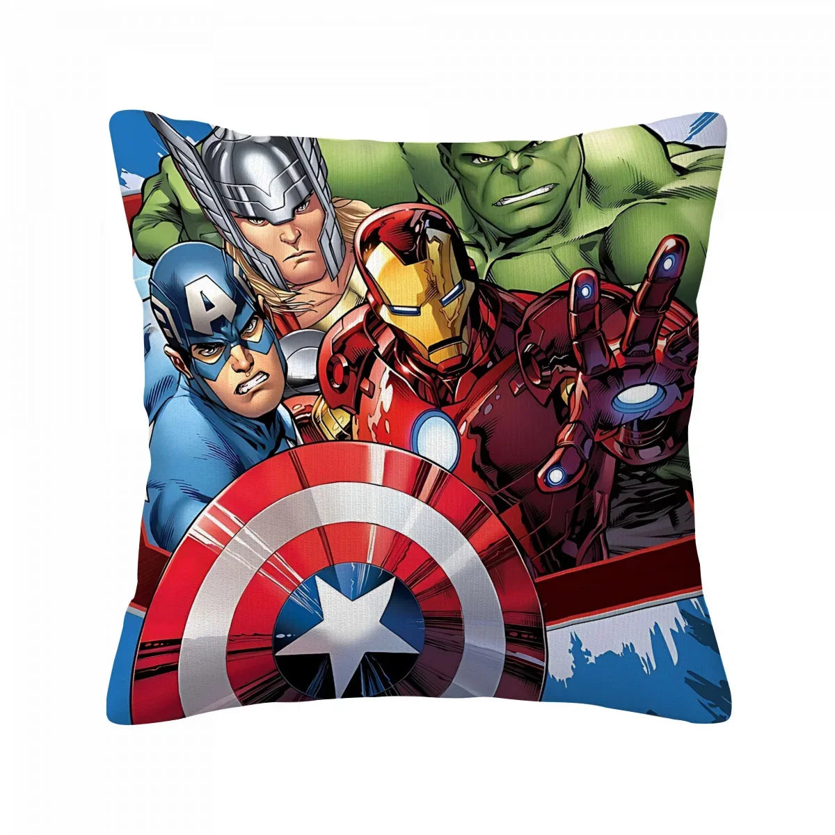 Poszewka na poduszkę Avengers – grupa, klasyczny komiks, czwórka bohaterów