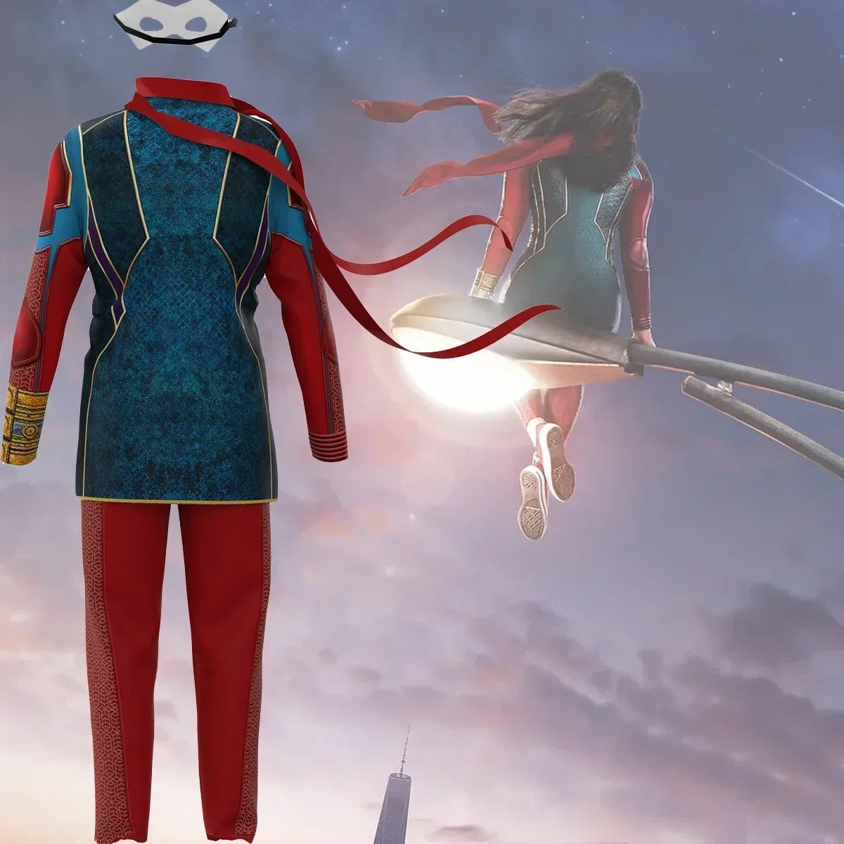 Kombinezon cosplayowy Ms. Marvel – Kamala Khan