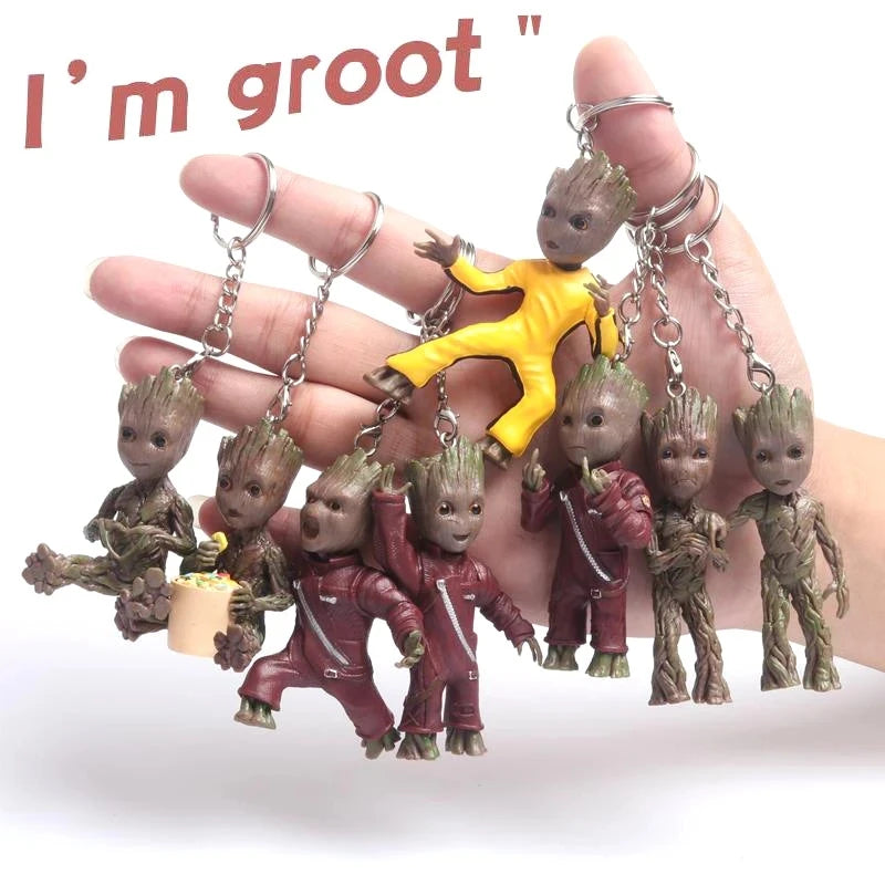 Brelok Baby Groot, figurka 3D - różne kostiumy, kolekcja