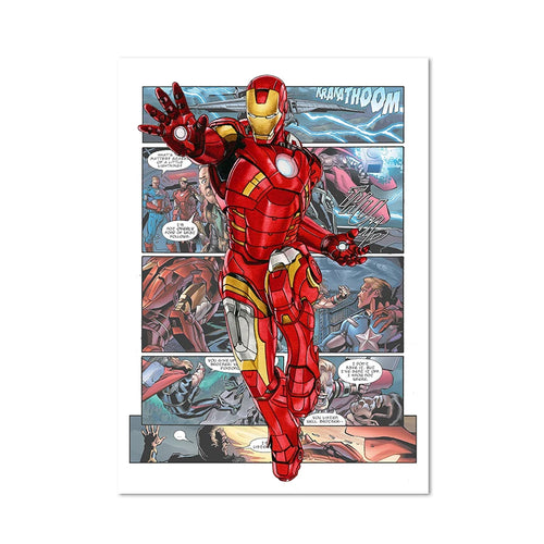 Plakat Iron Man – komiks