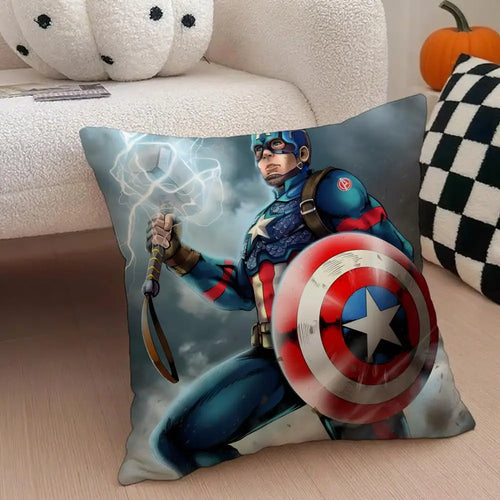 Poszewka na poduszkę Captain America — tarcza i młot Thora