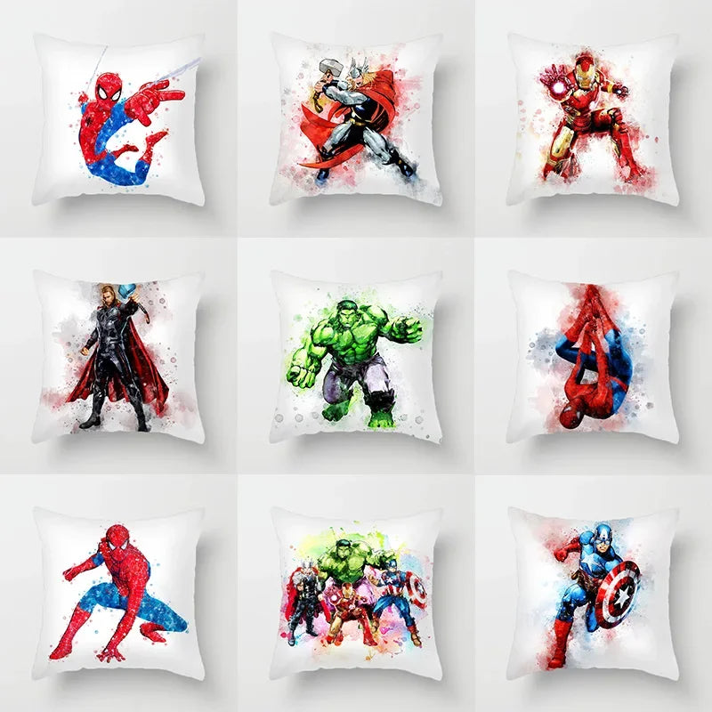 Poszewka na poduszkę Iron Man — akwarelowe podwójne repulsory
