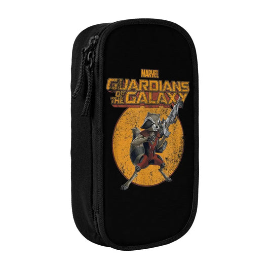 Piórnik Avengers Rocket Raccoon – Guardians Galaxy, pomarańczowy okrąg