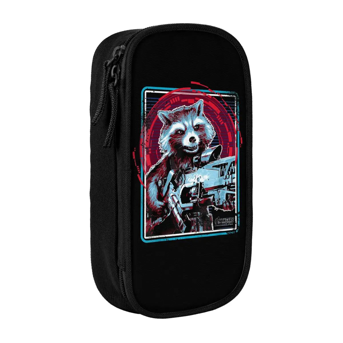 Piórnik Avengers Rocket Raccoon – Retro neonowy styl z karabinem