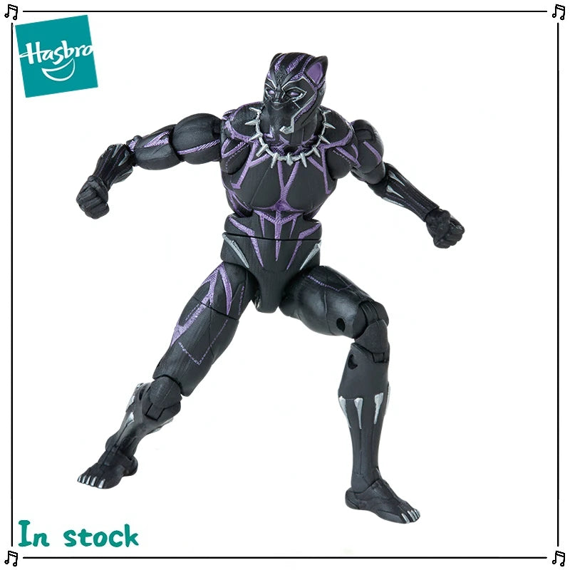 Ruchoma figurka Hasbro Marvel Legends Black Panther - czarno-fioletowy kostium