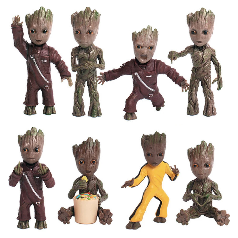 Brelok Baby Groot, figurka 3D - różne kostiumy, kolekcja