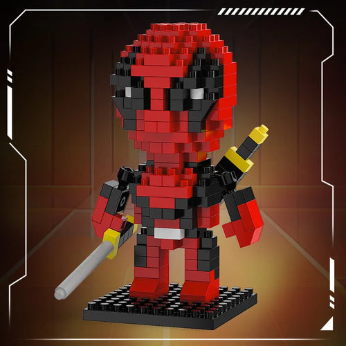 Klocki konstrukcyjne Avengers Deadpool Chibi — katany