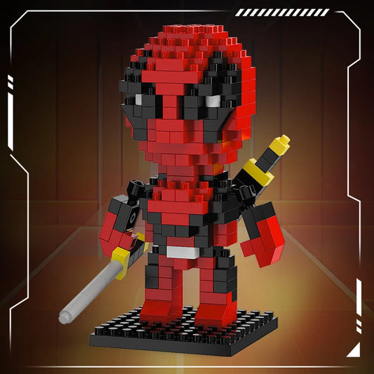 Klocki konstrukcyjne Avengers Deadpool Chibi — katany