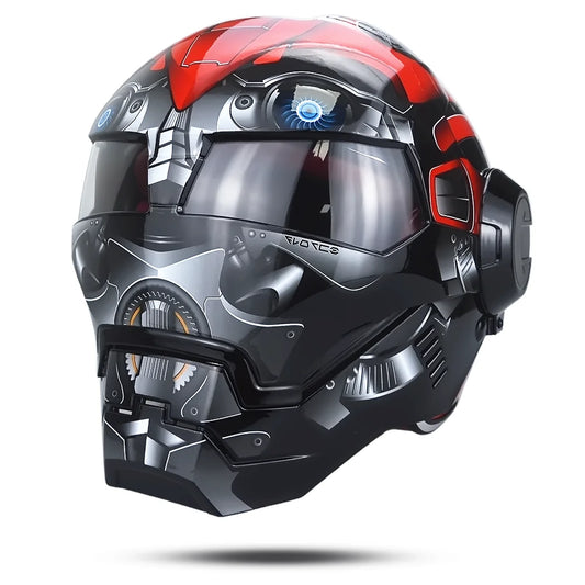 Kask Iron Man Avengers – czerwony cosplay w stylu pszczoły