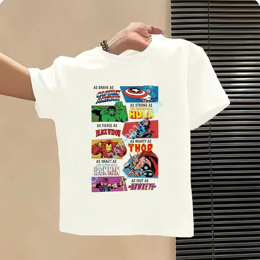 Dziecięcy T-shirt Avengers As Brave As Captain America - biały