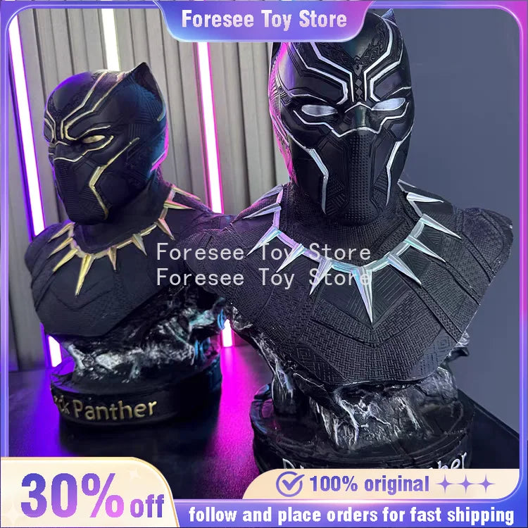 Popiersie Avengers Czarna Pantera – pozłacana rzeźba z żywicy 35cm
