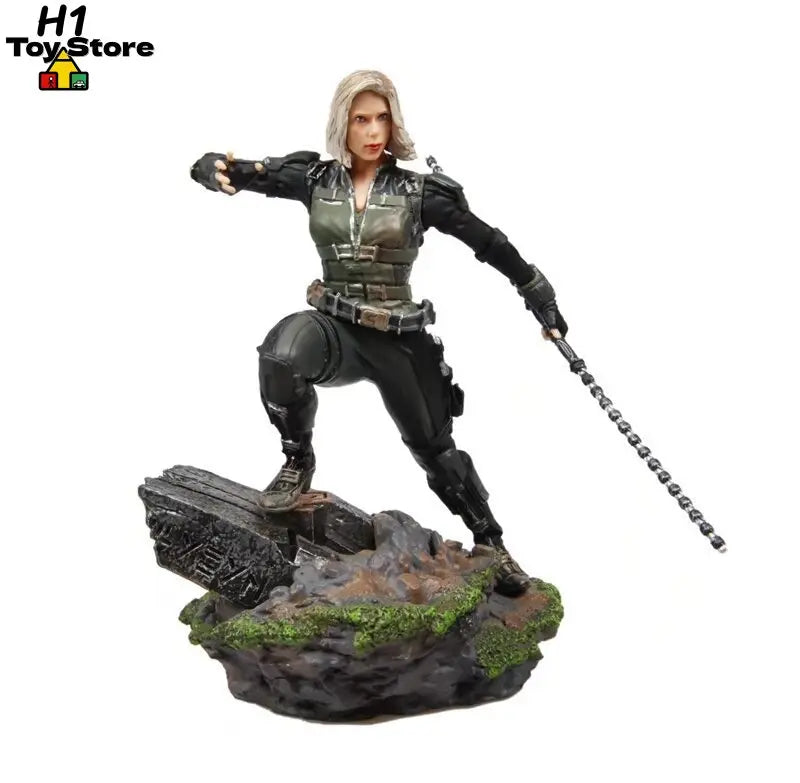 Statua Avengers Black Widow — scena w skali 1:10, pudełko kolekcjonerskie