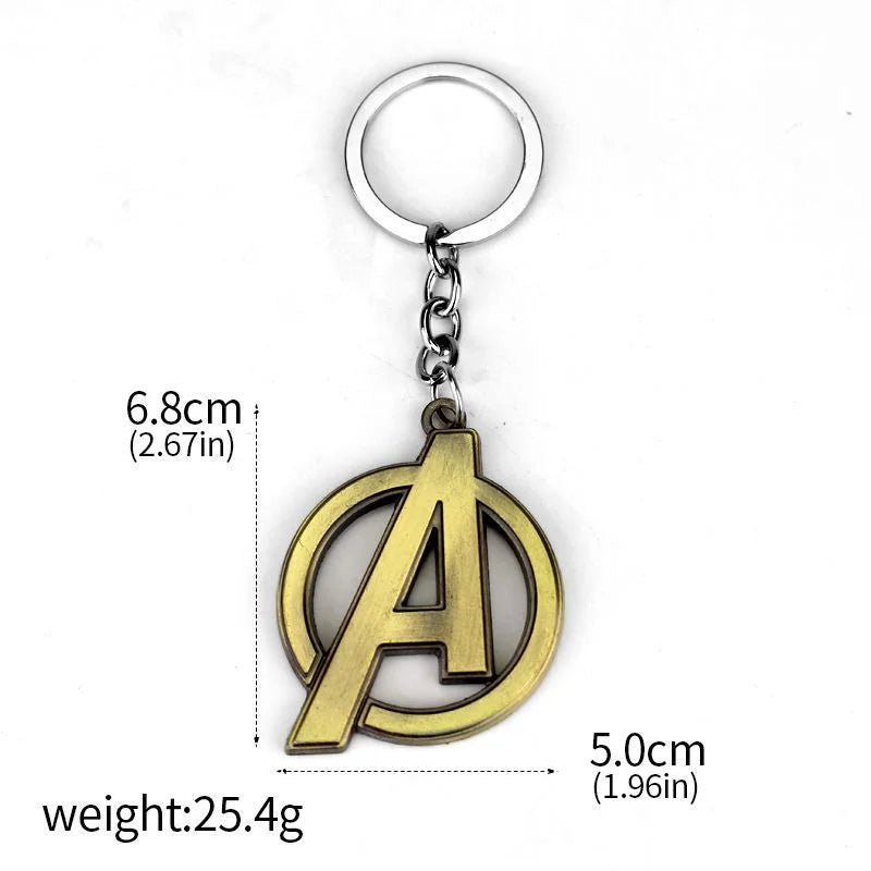 Brelok Avengers z logo A – gładki brąz