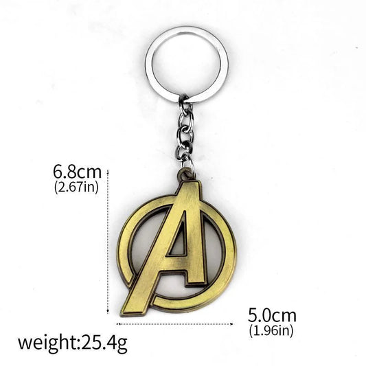 Brelok Avengers z logo A – gładki brąz