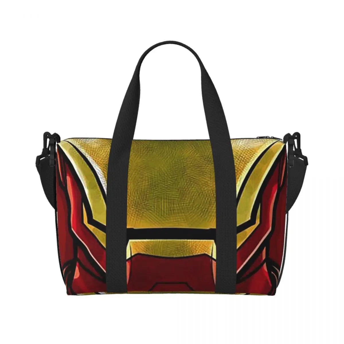 Torba typu shopper Iron Man – duży wzór czerwono-złotej maski