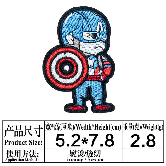 Naszywka Avengers Captain America – tarcza w dużym rozmiarze