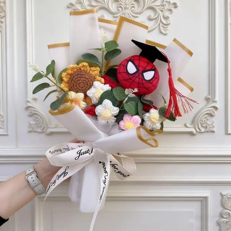 Bukiet Avengers Spider-Man – ręcznie wykonany prezent z pluszakiem