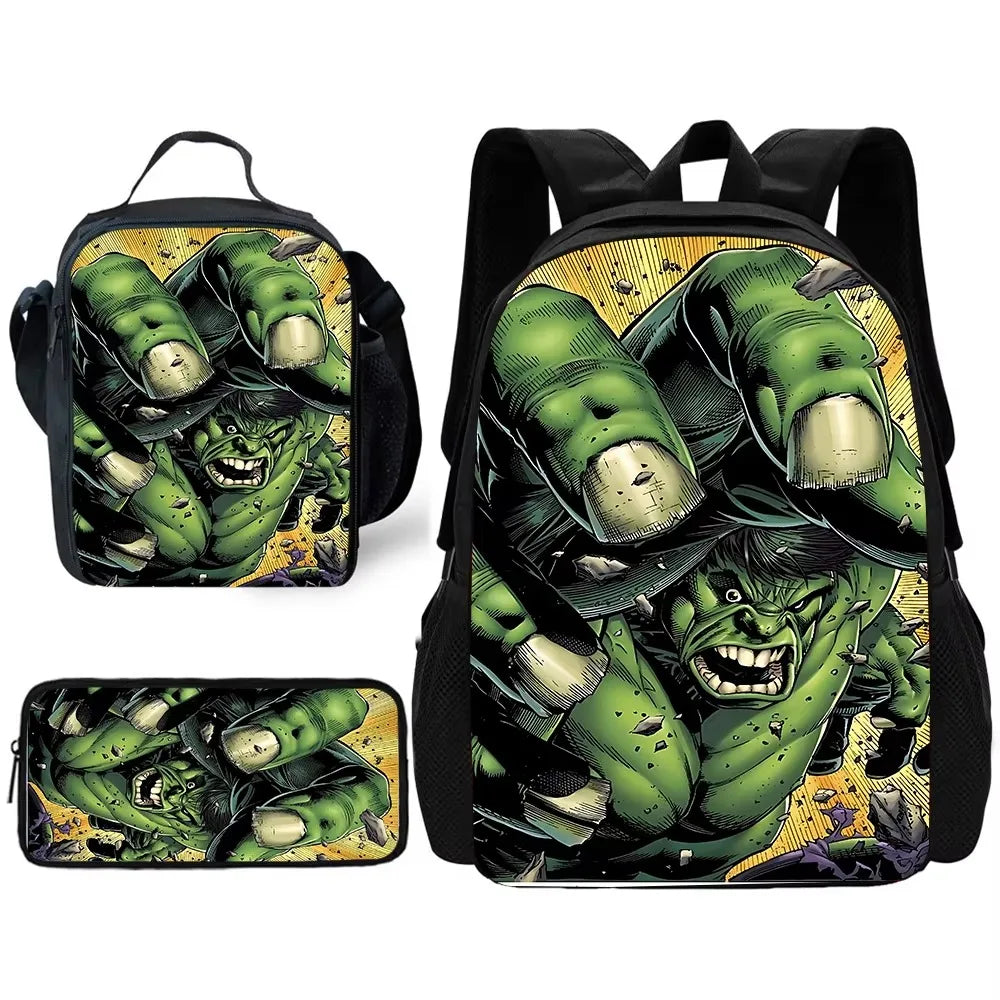 Zestaw plecak Hulk – niszczycielskie pięści, styl komiksowy