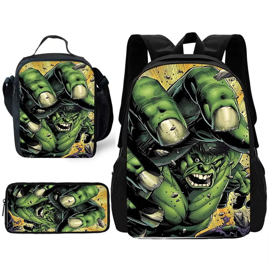 Zestaw plecak Hulk – niszczycielskie pięści, styl komiksowy