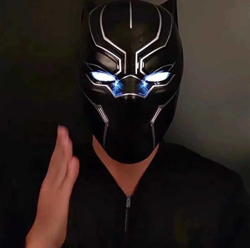 Hełm cosplayowy Black Panther – skala 1:1, do noszenia, wysoki poziom detali