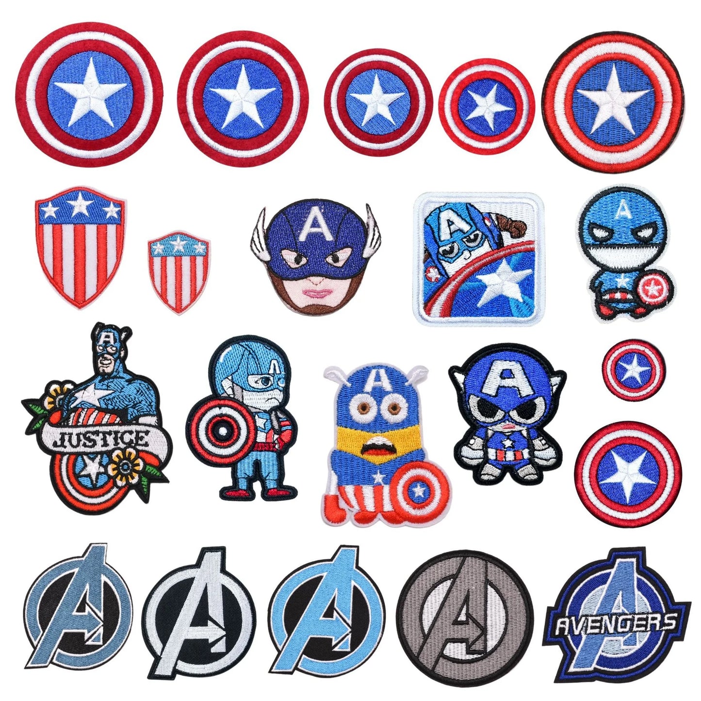 Naszywka Avengers Captain America – stojąca postać Chibi