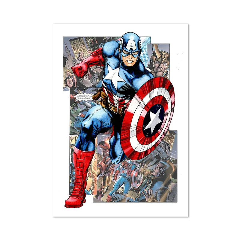 Plakat Captain America – komiks