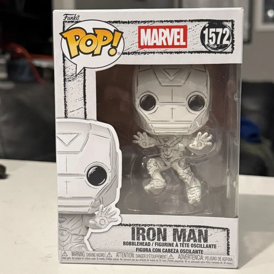 Figurka Funko Pop Avengers Iron Man – biały szkic #1572