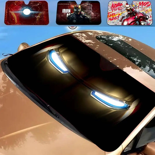 Osłona przeciwsłoneczna do samochodu Iron Man – ochrona szyby przed promieniowaniem UV