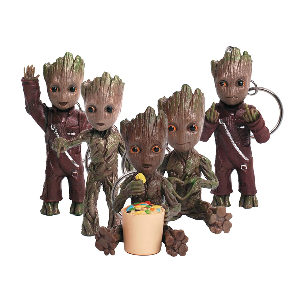 Brelok Baby Groot, figurka 3D - różne kostiumy, kolekcja