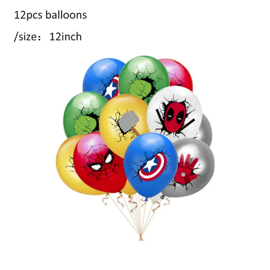 Dekoracje urodzinowe Avengers – balony x12
