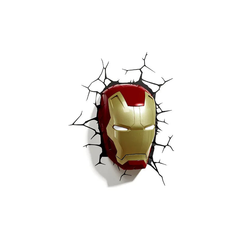 Naklejki Avengers Iron Man Kapitan Ameryka – ścienne, trójwymiarowy efekt trompe-l’œil
