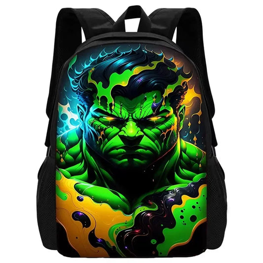 Plecak Hulk – abstrakcyjna psychodeliczna neonowa grafika