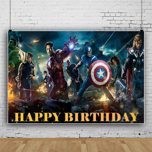 Plakat urodzinowy Avengers 2012 – wszystkiego najlepszego