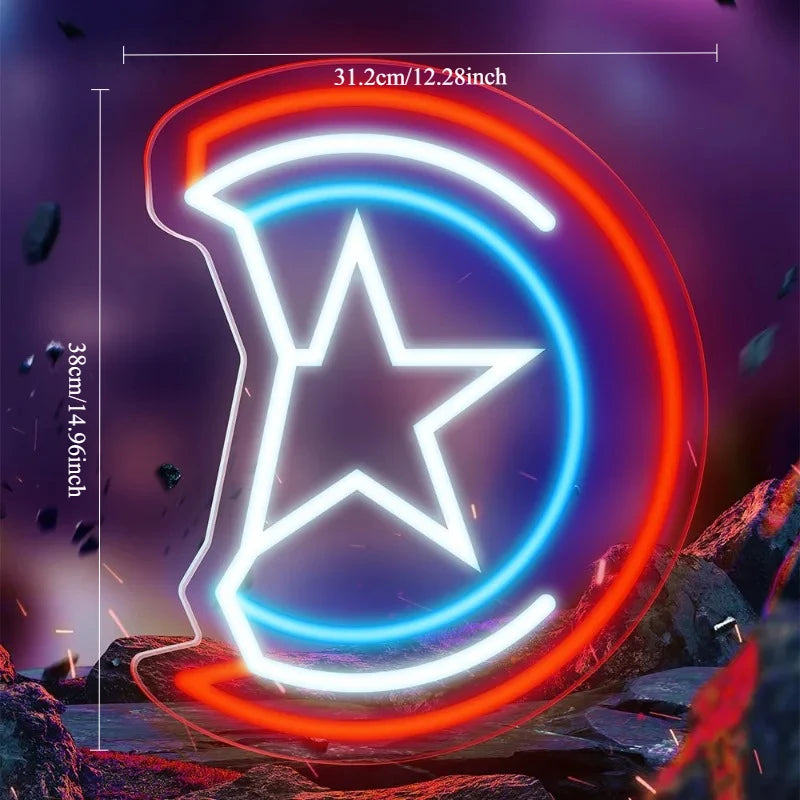Neon LED Avengers Thor – młot Mjolnir