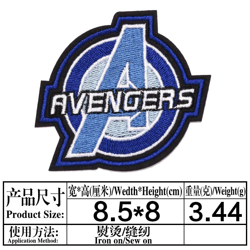 Naszywka Avengers z logo A – haftowana, ciemna