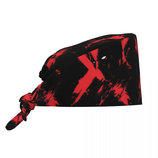 Bandana Deadpool – grunge, czerwony krzyż
