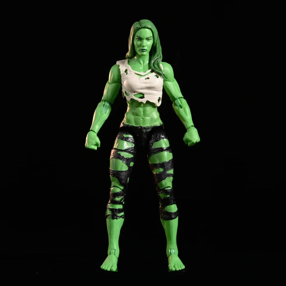 Ruchoma figurka She-Hulk Marvel Legends — z dwiema głowami, 15 cm