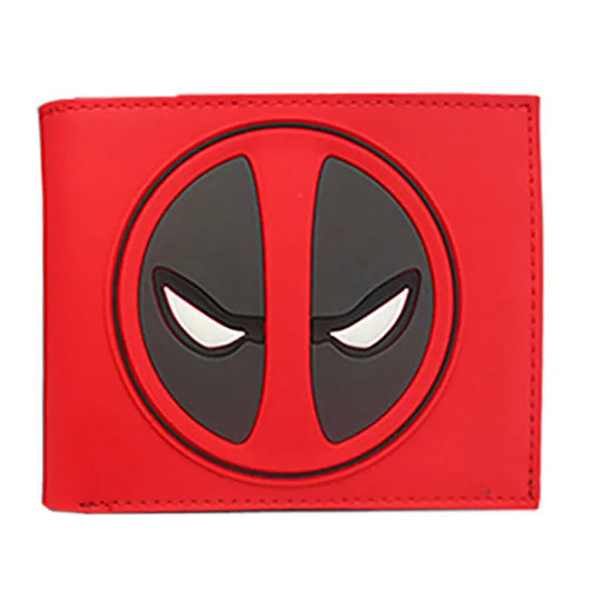 Portfel Avengers Deadpool – czarne logo na czerwonym tle