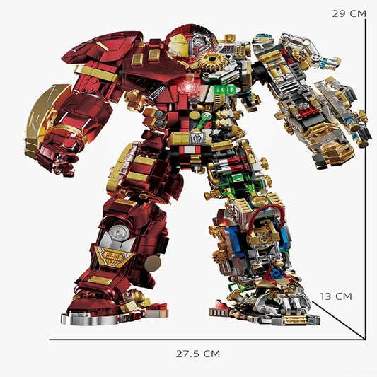 Zestaw klocków konstrukcyjnych Iron Hero Mecha – widok wymiarów 29cm