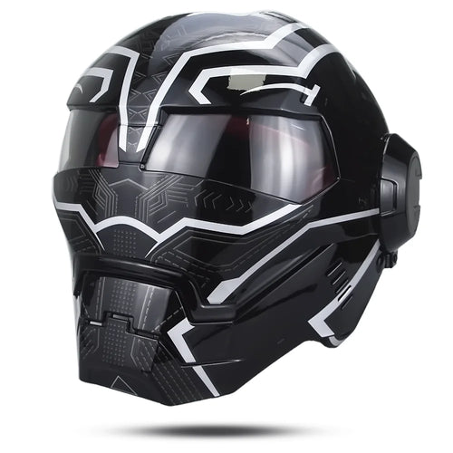 Kask Iron Man Avengers – cosplay w edycji Black Panther