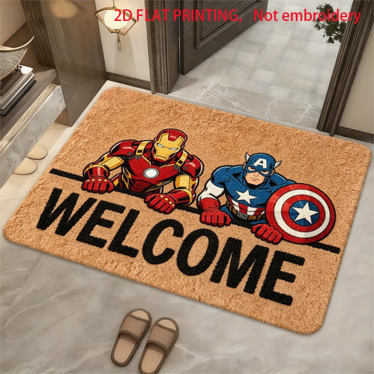 Mata Marvel Avengers – wzór Welcome z Iron Manem i Captain America