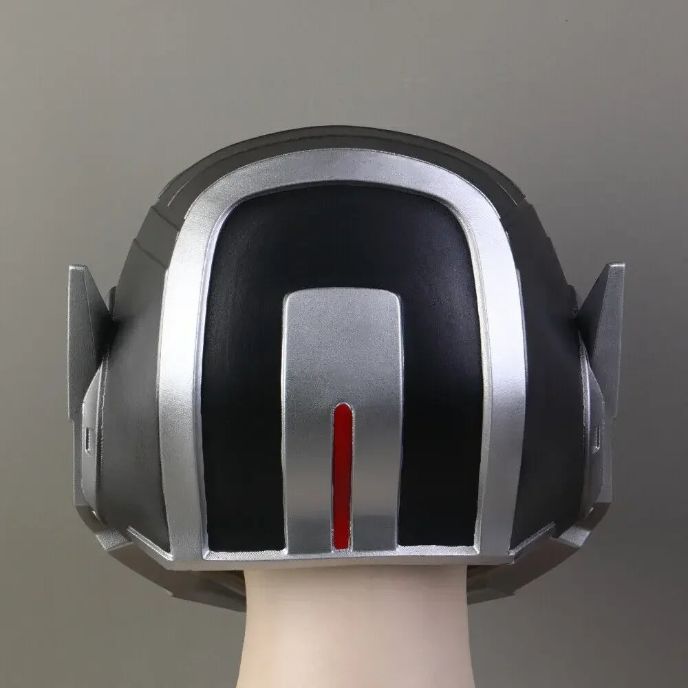 Kask cosplay Ant-Mana i Osy – srebrno-czarny z fioletową wizjerą