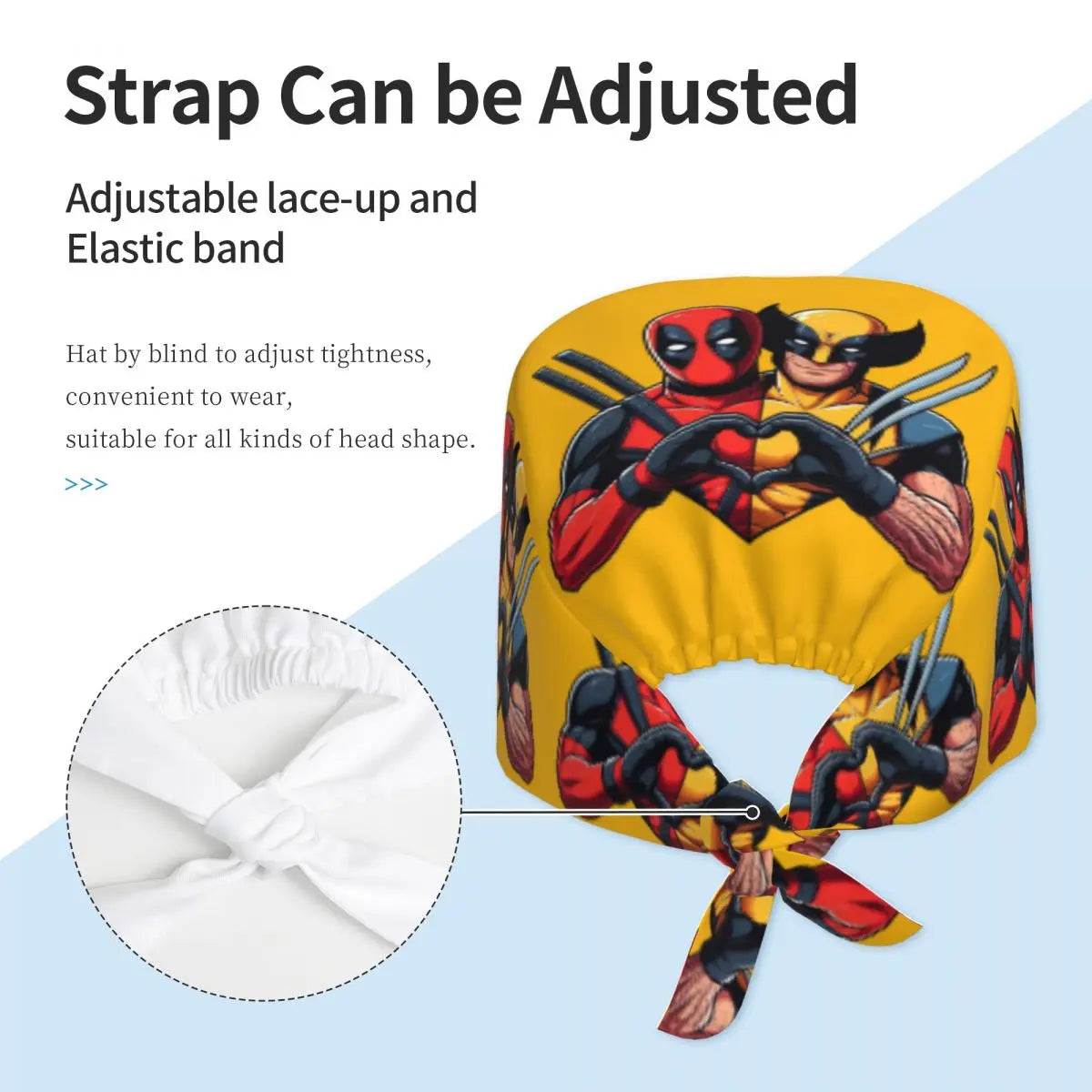 Bandana Deadpool – różowa w stylu chibi