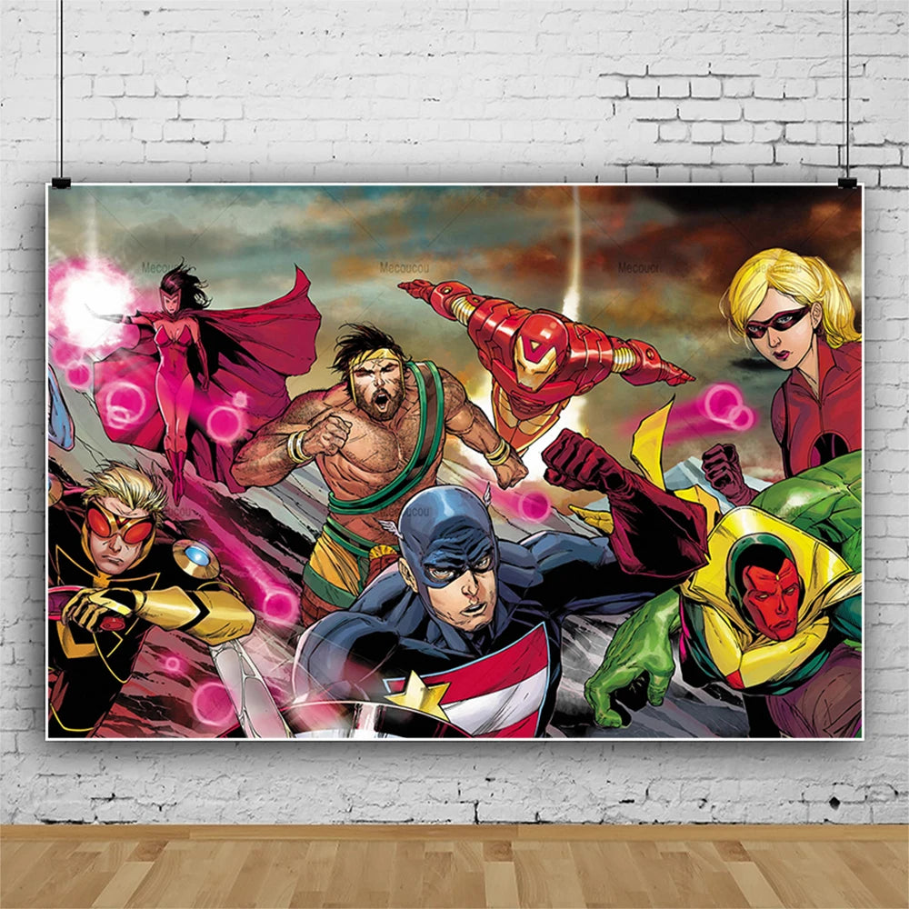 Plakat Mighty Avengers – okładka z bohaterami