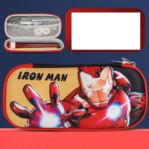Piórnik szkolny Iron Man – Owalne etui na zamek