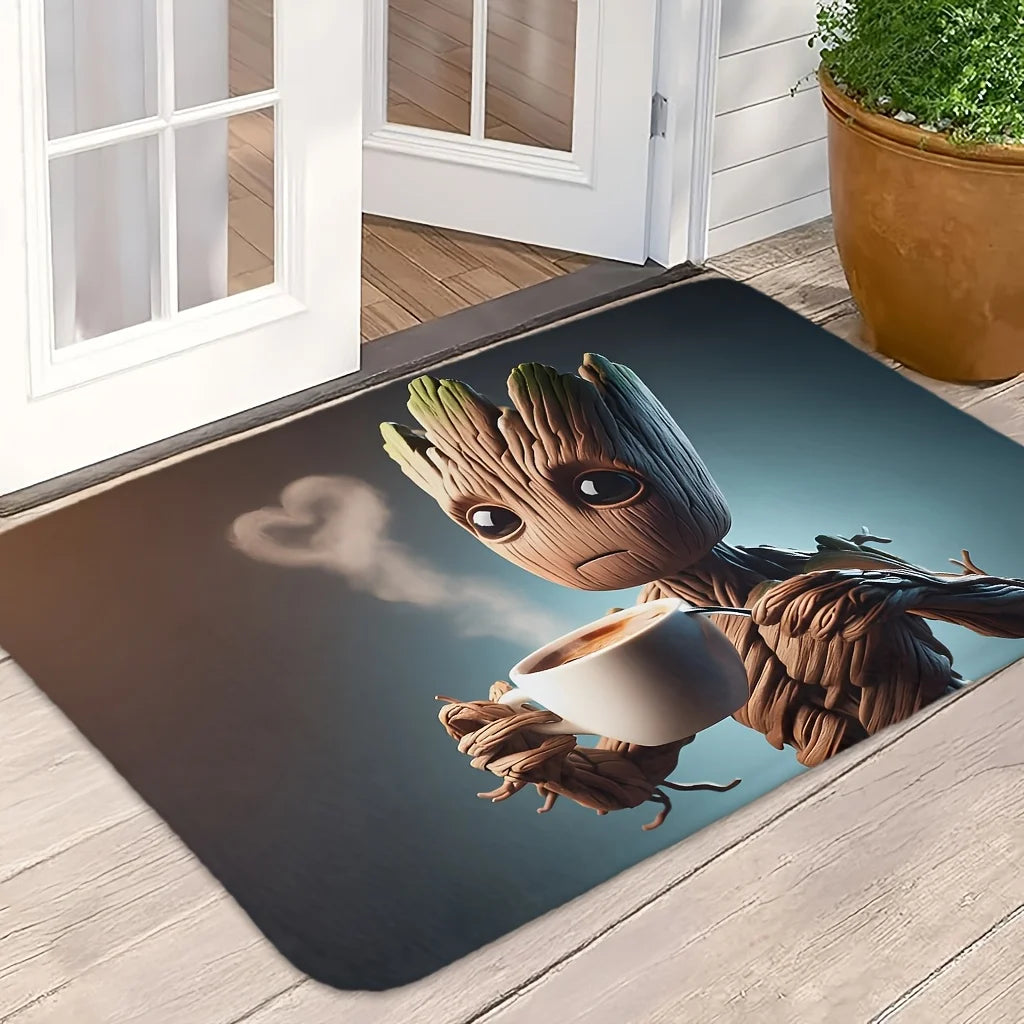 Antypoślizgowa mata łazienkowa Marvel Groot z motywem 3D