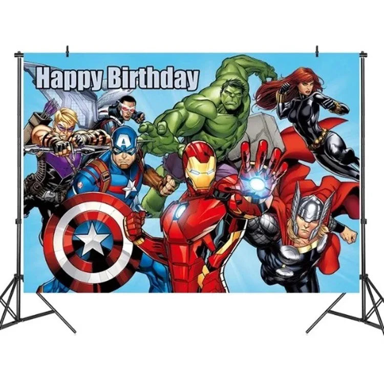 Dekoracje urodzinowe Avengers – tło